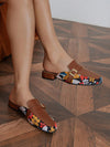 Belted Beauty: Fashionable Canvas Mules for Women