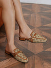 Belted Beauty: Fashionable Canvas Mules for Women