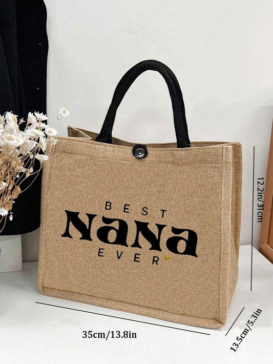 Best NANA Ever Tote Bag: Perfect Gift for Auntie, Sister, and Bestie