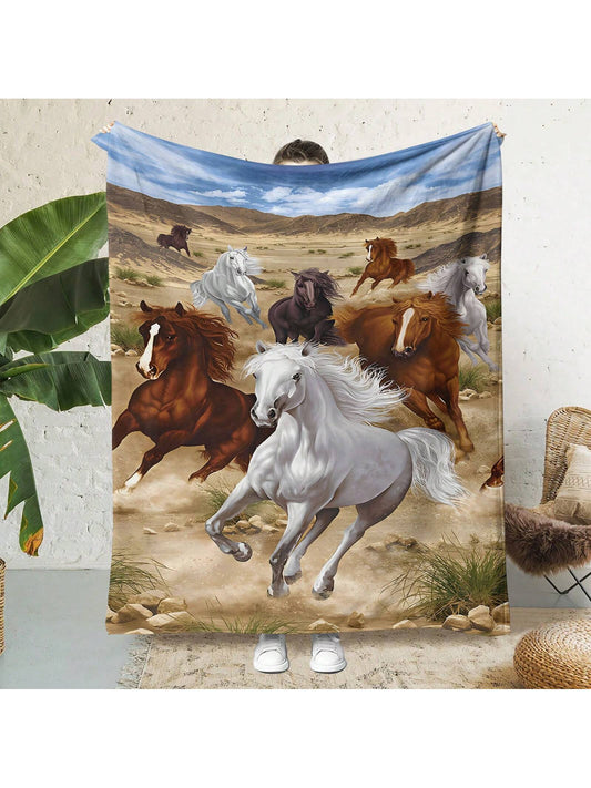Enjoy year-round comfort with our Gallop Into Cozy Comfort: Horse Pattern Flannel <a href="https://canaryhouze.com/collections/blanket" target="_blank" rel="noopener">Blanket</a>. Made with premium flannel material, this blanket offers softness, warmth, and durability. Its unique horse pattern adds a touch of equestrian style to your home decor. Perfect for snuggling on the couch or adding an extra layer of warmth to your bed.