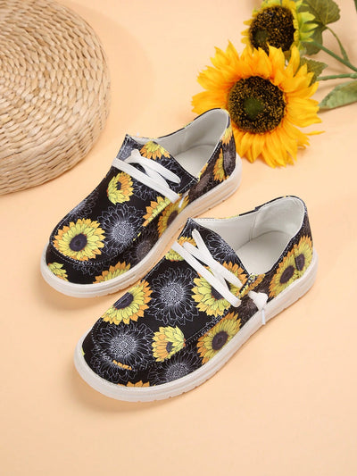 Flower Series Sneakers: Casual European and American Style Women's Canvas Shoes