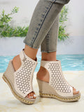 Elevate your summer style with our Summer Chic: Beige Leather Strap Wedges. These comfortable wedges provide both daily comfort and added height, perfect for any occasion. Made with high-quality leather straps, they are both stylish and durable. Step into your new favorite summer <a href=
