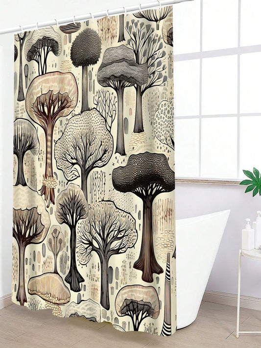 Bring a modern touch to your bathroom with our Simple Tree Print Waterproof <a href="https://canaryhouze.com/collections/shower-curtain" target="_blank" rel="noopener">Shower Curtain</a>. Made to withstand water and protect your bathroom, it features a sleek and simple tree design. Upgrade your decor while also keeping your bathroom clean and dry.