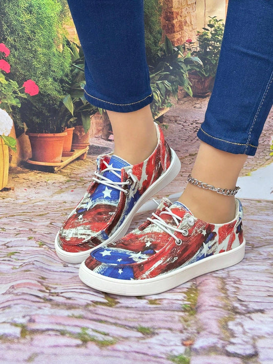 Boost your athletic performance with the Starry Stride Low-Cut Lace-Up Sport <a href="https://canaryhouze.com/collections/women-canvas-shoes" target="_blank" rel="noopener">Shoes</a>. These versatile shoes are a must-have for your Independence Day celebrations, providing comfort and support for your feet all day long. With their stylish design and lace-up closure, you'll be ready to conquer any activity.