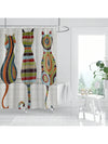 Cute Cat Animal Bathroom Shower Curtain Set: Waterproof & Stylish Decor for Your Home