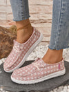 Step in Style: Women's Wide Thick Sole Slip-On Sports Walking Shoes for Outdoor Activities