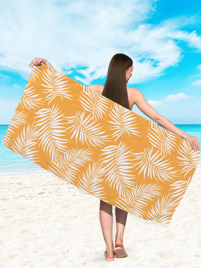 Ultimate Plant Leaves Beach Towel: Quick Dry & Absorbent for All Outdoor Activities