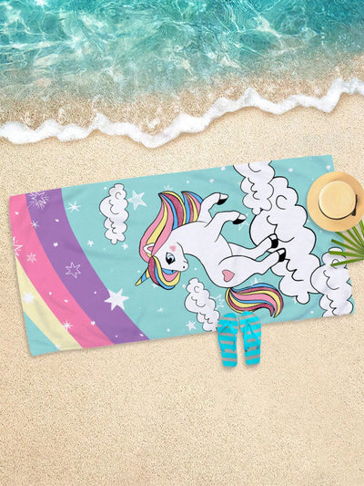 Magical Unicorn Beach Towel: Perfect for Swimming, Vacation, Travel & Camping!