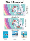 Magical Unicorn Beach Towel: Perfect for Swimming, Vacation, Travel & Camping!