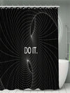 Creative Line Design Shower Curtain: Personalize Your Bathroom Decor!