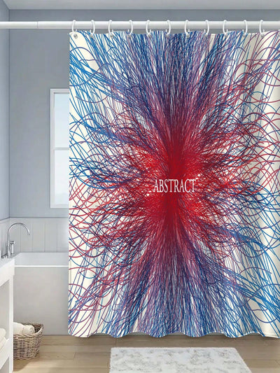 Creative Line Design Shower Curtain: Personalize Your Bathroom Decor!