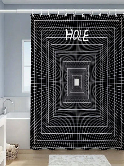 Creative Line Design Shower Curtain: Personalize Your Bathroom Decor!