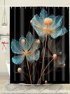 Modern Petal Printed Shower Curtain: Illuminate Your Bathroom with Style