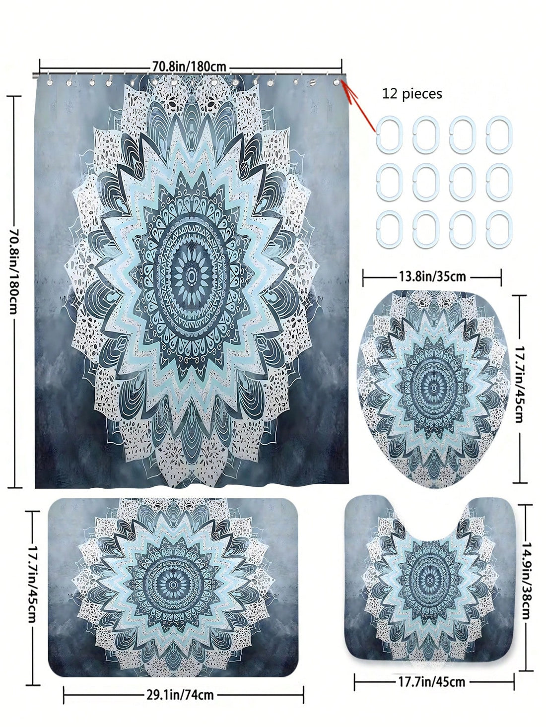 Introduce a touch of classic elegance to your bathroom with our Vintage Floral Printed Bathroom Set. This set includes a <a href="https://canaryhouze.com/collections/shower-curtain" target="_blank" rel="noopener">shower curtain</a>, bath mat, and waterproof window curtain, all featuring a beautiful vintage floral print. Enhance your home decor and create a charming, cohesive look in your bathroom.