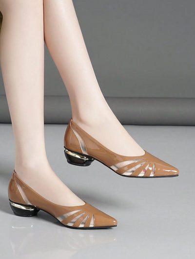 Trendy Women's Chunky Heel Shoes: Step Into Spring and Autumn in Style