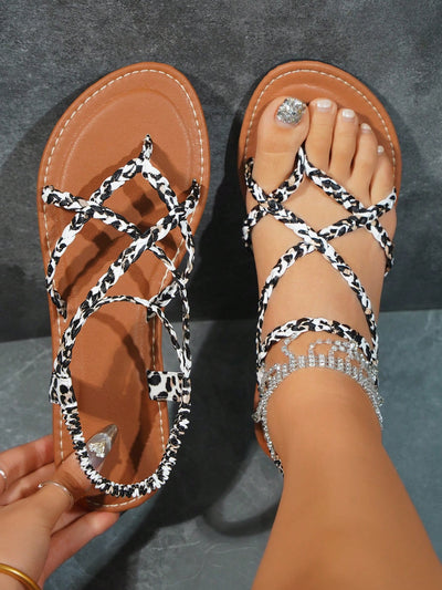 Multicolor Summer Flat Sandals: Casual and Comfortable Vacation Style