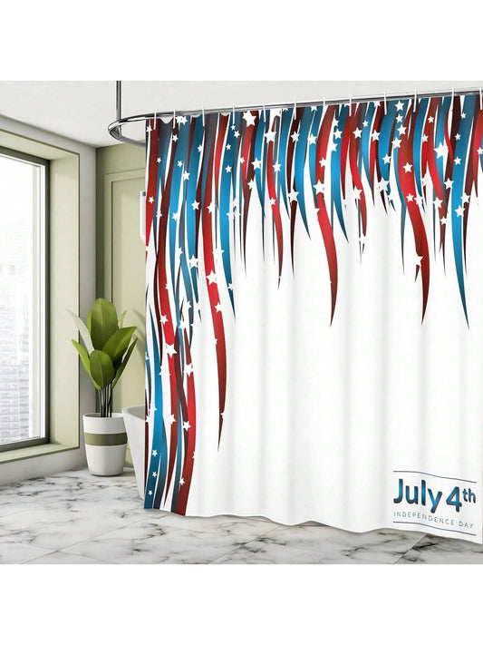 This Stars &amp; Stripes 4th of July <a href="https://canaryhouze.com/collections/shower-curtain" target="_blank" rel="noopener">Shower Curtain</a> Set will add a patriotic touch to your bathroom decor. Featuring stars and stripes in red, white, and blue, this set includes everything you need for a festive look. Made with high-quality materials, it's easy to install and will last for years to come. Perfect for celebrating the 4th of July or showing off your pride year-round.
