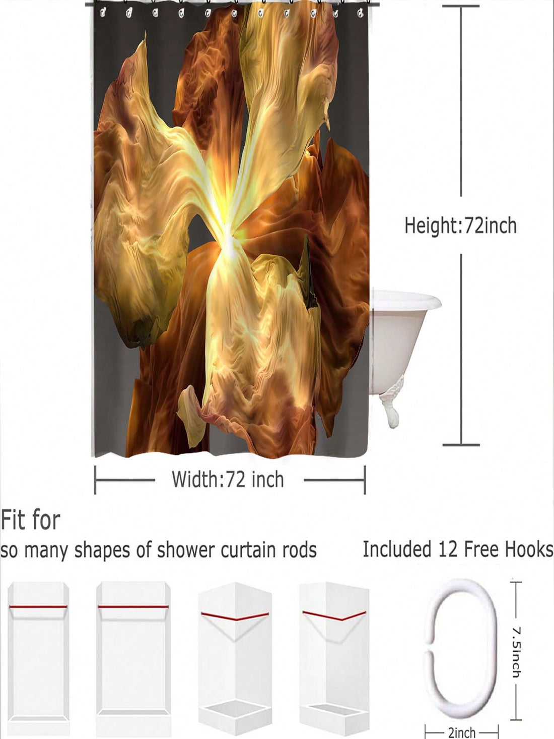 Effortlessly elevate your bathroom décor with our Blooming Beauty <a href="https://canaryhouze.com/collections/shower-curtain" target="_blank" rel="noopener">Shower Curtain</a> and Hook Set. Featuring a stunning floral scenery print, this set includes everything you need for a complete and stylish look. Made with high-quality materials, it's durable and easy to clean. Add a touch of beauty to your daily routine.