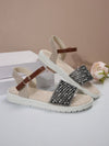 Everyday Summer Essential: Women's Lightweight Simple Flat Sandals with Rounded Toe