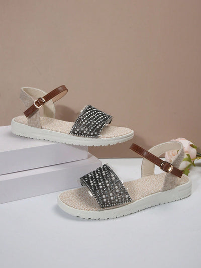 Everyday Summer Essential: Women's Lightweight Simple Flat Sandals with Rounded Toe