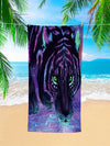 Ultimate Tiger Pattern Beach Towel: Super Absorbent Microfiber Blanket for Travel, Swimming, Yoga, Camping & More - Available in Various Sizes for Adults and Children