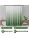 Rustic Farmhouse Ombre Shower Curtain Set - 12 Hooks Included