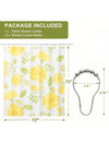 Rustic Eucalyptus Floral Shower Curtain Set - 72x72 Inches