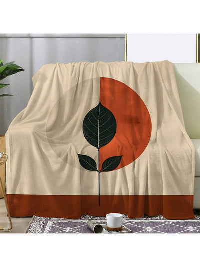 Cozy Flannel Printed Blanket: Perfect for Sofa, Bed, Car, Office, Camping & Travel - All Seasons Gift