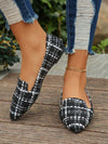 These Chic Black Plaid Pattern Pointed <a href="https://canaryhouze.com/collections/women-canvas-shoes" target="_blank" rel="noopener">Toe Flats</a> are perfect for the Spring and Autumn seasons. The stylish pointed toe adds sophistication, while the plaid pattern adds a touch of charm. The versatile flats can be dressed up or down for any occasion.