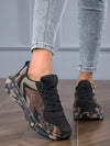 Crafted for style and comfort, our Camouflage Lace-Up Low Top <a href="https://canaryhouze.com/collections/women-canvas-shoes" target="_blank" rel="noopener">Sneakers</a> feature a trendy mesh upper and a thick, sturdy sole. Perfect for both daily wear and outdoor activities, these sneakers provide both fashion and function to your footwear collection. Upgrade your shoe game with these versatile sneakers.