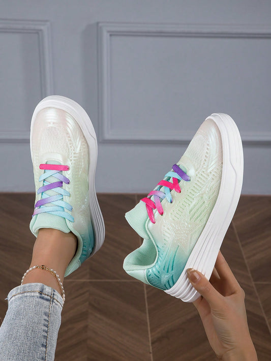 Take your style to the next level with our Green Ombre Gradient Star <a href="https://canaryhouze.com/collections/women-canvas-shoes" target="_blank" rel="noopener">Sneakers</a>. Our stylish and comfortable low-cut design features a unique green ombre gradient and eye-catching star detailing. Perfect for those looking to elevate their sneaker game. Order now and stand out from the crowd!