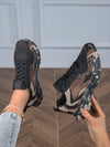 Camouflage Lace-Up Low Top Sneakers: Stylish and Comfortable Mesh Upper with Thick Sole