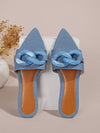 Chic and Comfortable Women's Pointed Toe Open Toe Slippers for Summer Holidays