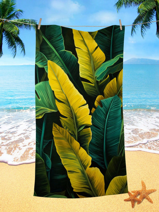 Discover the ultimate travel companion with our Large Leaf Pattern <a href="https://canaryhouze.com/collections/towels" target="_blank" rel="noopener">Beach Towel</a>. Made for swimming, camping, and outdoor activities, this towel is perfect for all your adventures. Its large size and eye-catching leaf pattern make it a stylish and functional addition to your travel essentials.