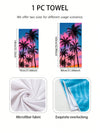 Ultimate Travel Companion: Large Leaf Pattern Beach Towel for Swimming, Camping, and Outdoor Activities