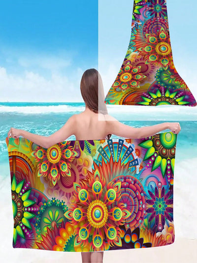 Bohemian Mandala Printed Multipurpose Beach Towel: Your Perfect Outdoor Companion