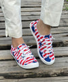 Red Stripe Blue Star Canvas Sneakers: Versatile and Comfortable All Year Round