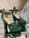 New Arrivals: Chunky Heel Waterproof Platform Peep Toe Sandals - Elevate Your Style with 11.<br>3cm High Heels!