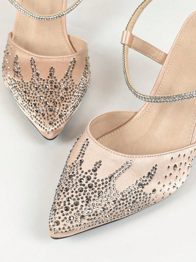 Dazzling Diva: Rhinestone Decorated High Heels for Spring & Summer