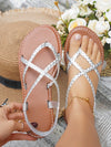 Chic and Comfortable Summer Flat Sandals with Ankle Strap in Various Colors