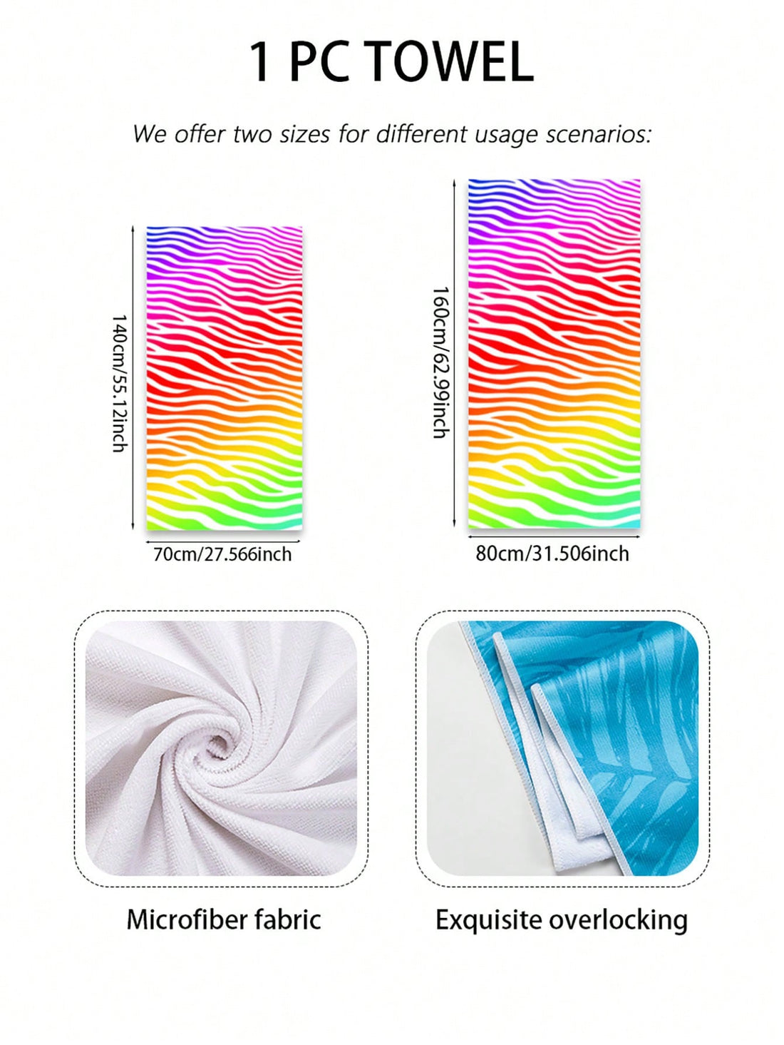 Effortlessly elevate your beach days with our Vibrant Ombre <a href="https://canaryhouze.com/collections/towels" target="_blank" rel="noopener">Beach Towel</a> - the ultimate travel companion. Crafted with vibrant ombre colors and soft, absorbent material, this towel is the perfect blend of style and function. Enjoy its lightweight and quick-drying features while you soak up the sun.