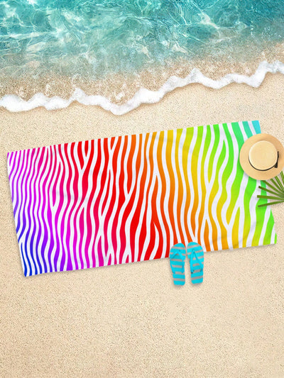 Vibrant Ombre Beach Towel: Your Perfect Travel Companion