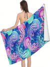 Jellyfish Printed Beach Towel: Lightweight and Versatile for All Your Activities