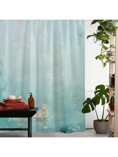 Colorful Dreams Waterproof Shower Curtain Set with 12 Plastic Hooks