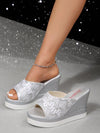 Stylish Platform Waterproof Wedge Slippers for Fashionable Summer Moments