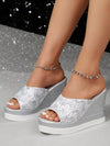 Stylish Platform Waterproof Wedge Slippers for Fashionable Summer Moments