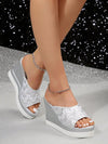 Stylish Platform Waterproof Wedge Slippers for Fashionable Summer Moments