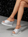 Stylish Platform Waterproof Wedge Slippers for Fashionable Summer Moments