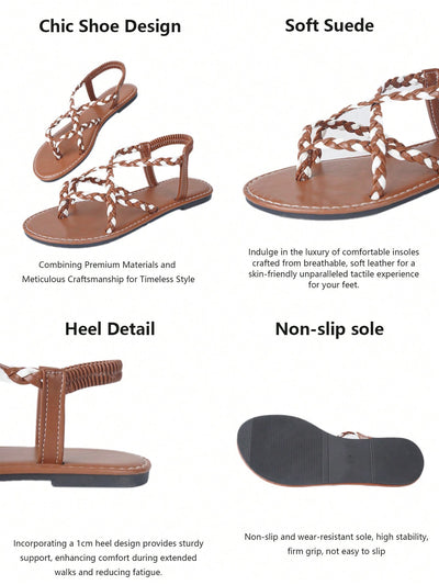 Chic and Comfortable Summer Flat Sandals with Ankle Strap in Various Colors