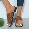 Chic and Stylish: Women's Slip On Toe Ring Sandals for Versatile Outdoor Wear